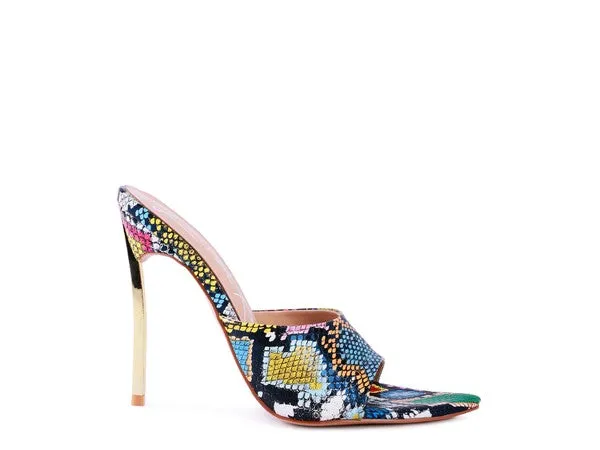 Slip On Stiletto Heel Sandals