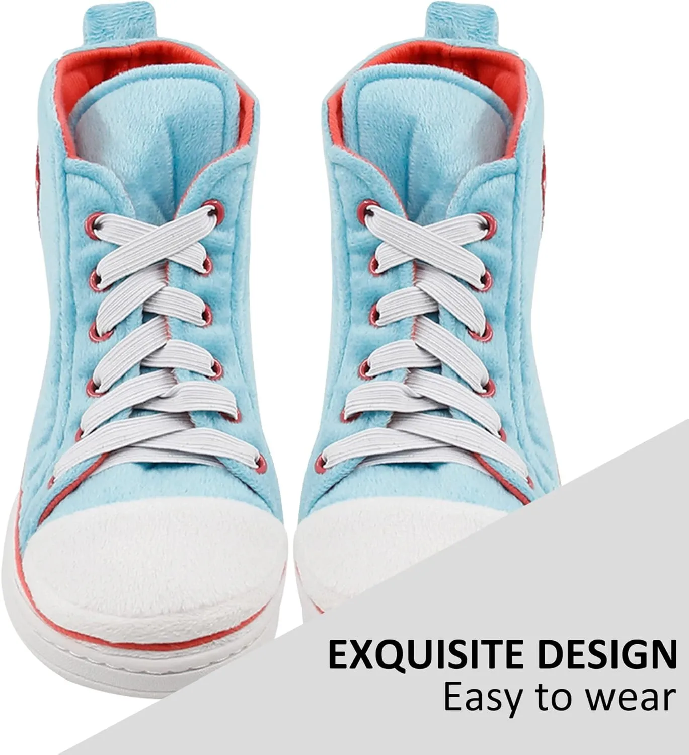 Sneaker Slippers for Women Fashion Indoor House Slipper Boots, Women's Super Soft Warm High Top Plush House Shoes for Women Slippers