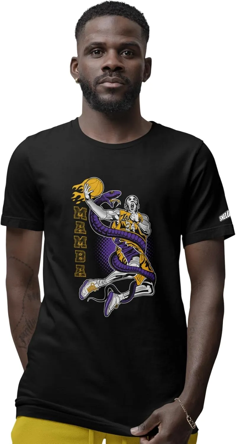 SNELOS Basketball Fan Gear - The Perfect Shirt to Match & Tribute to LA Legend #24 & #8