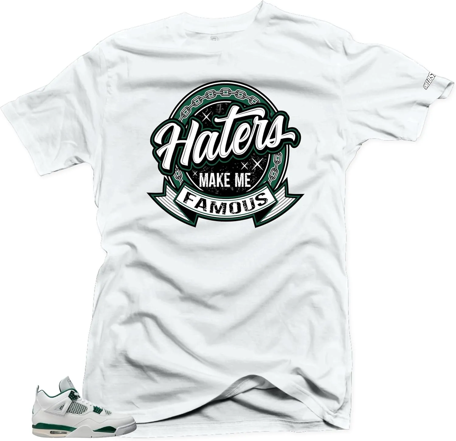 SNELOS Jordan 4 Oxidized Green Tee - Match Sneaker Jersey - Drippy Shirt