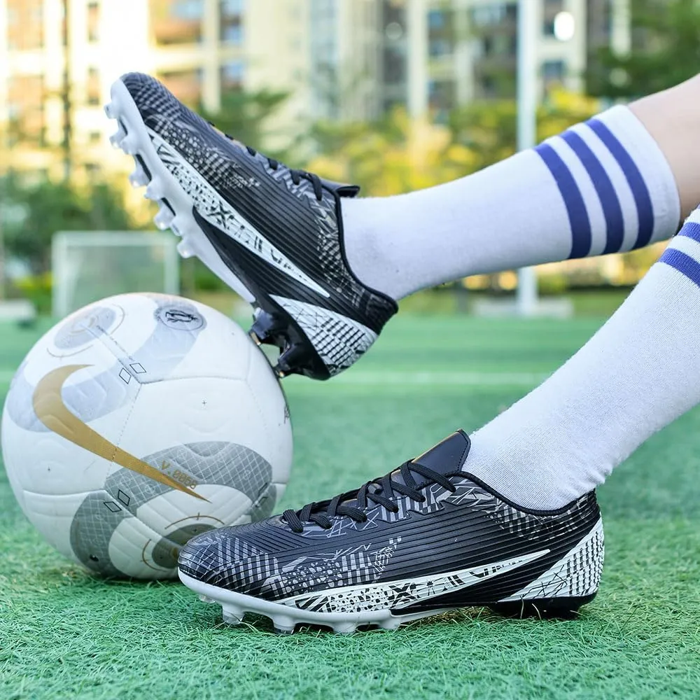 Soccer Cleats for Mens Womens Indoor Soccer Shoes Unisex Baseball Turf Shoes Youth Rugby Shoes Adult AG FG TF Football Boots Wide Training Sneaker