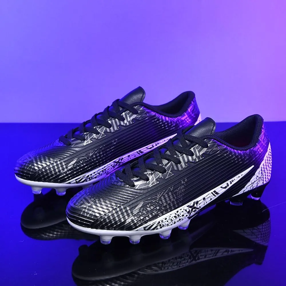 Soccer Cleats for Mens Womens Indoor Soccer Shoes Unisex Baseball Turf Shoes Youth Rugby Shoes Adult AG FG TF Football Boots Wide Training Sneaker