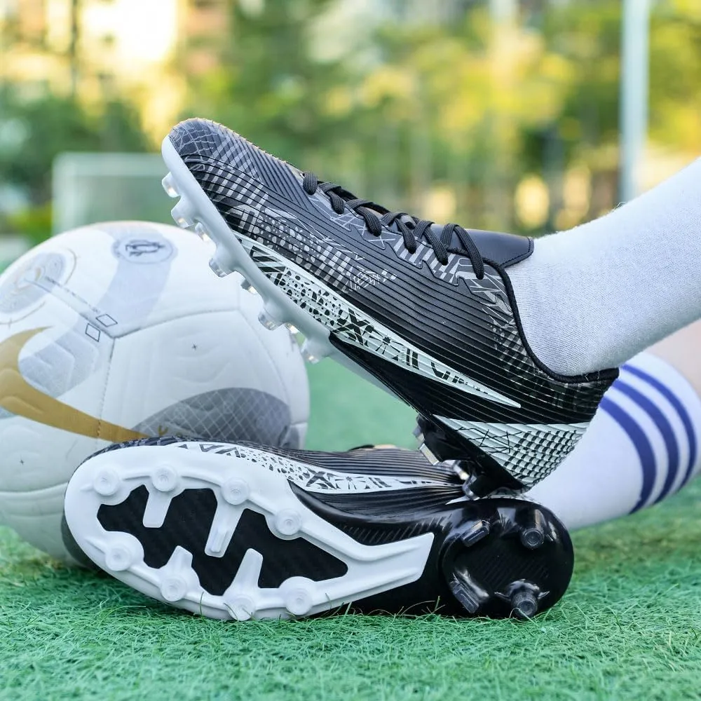 Soccer Cleats for Mens Womens Indoor Soccer Shoes Unisex Baseball Turf Shoes Youth Rugby Shoes Adult AG FG TF Football Boots Wide Training Sneaker