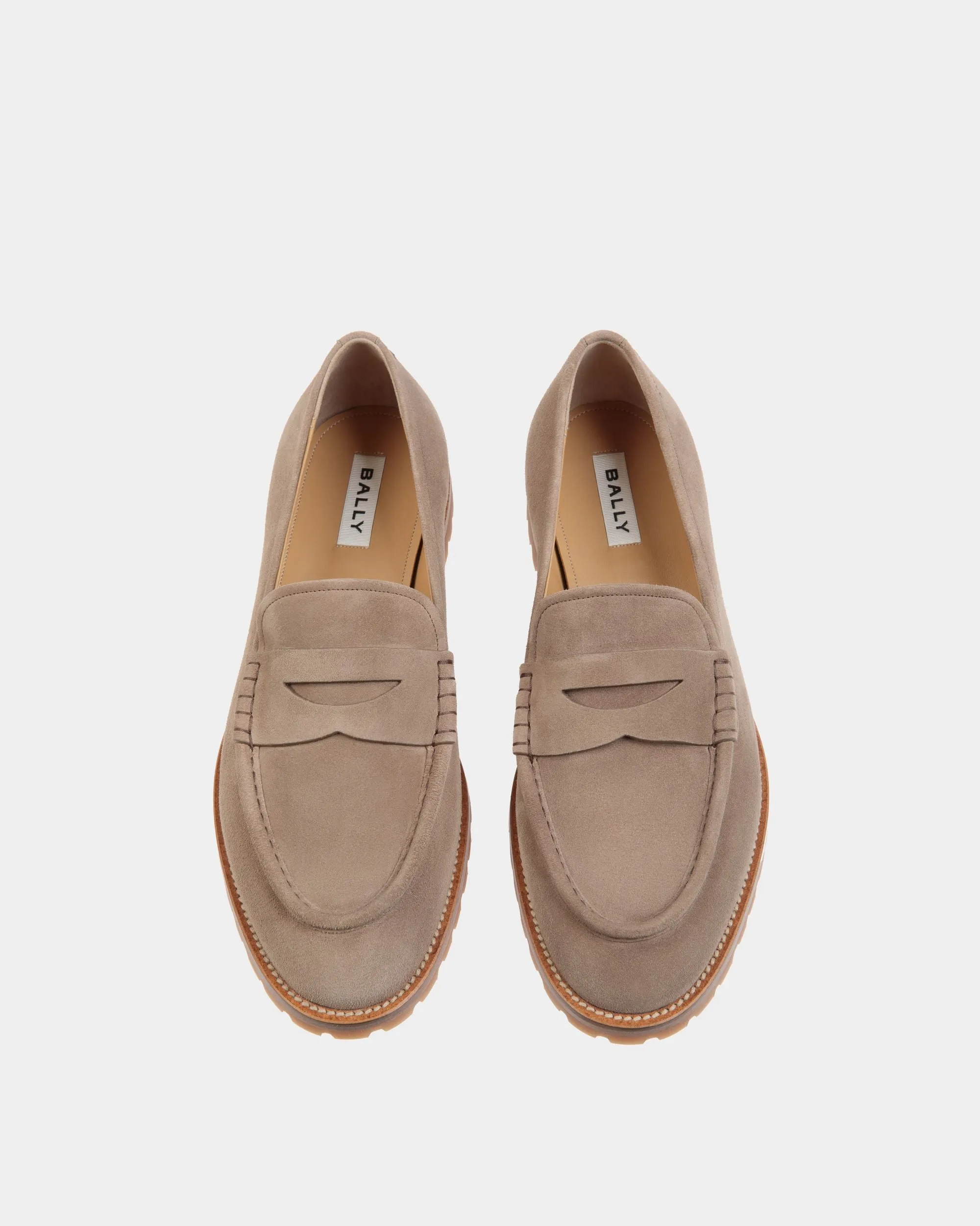 Solaria Loafer in Taupe Suede
