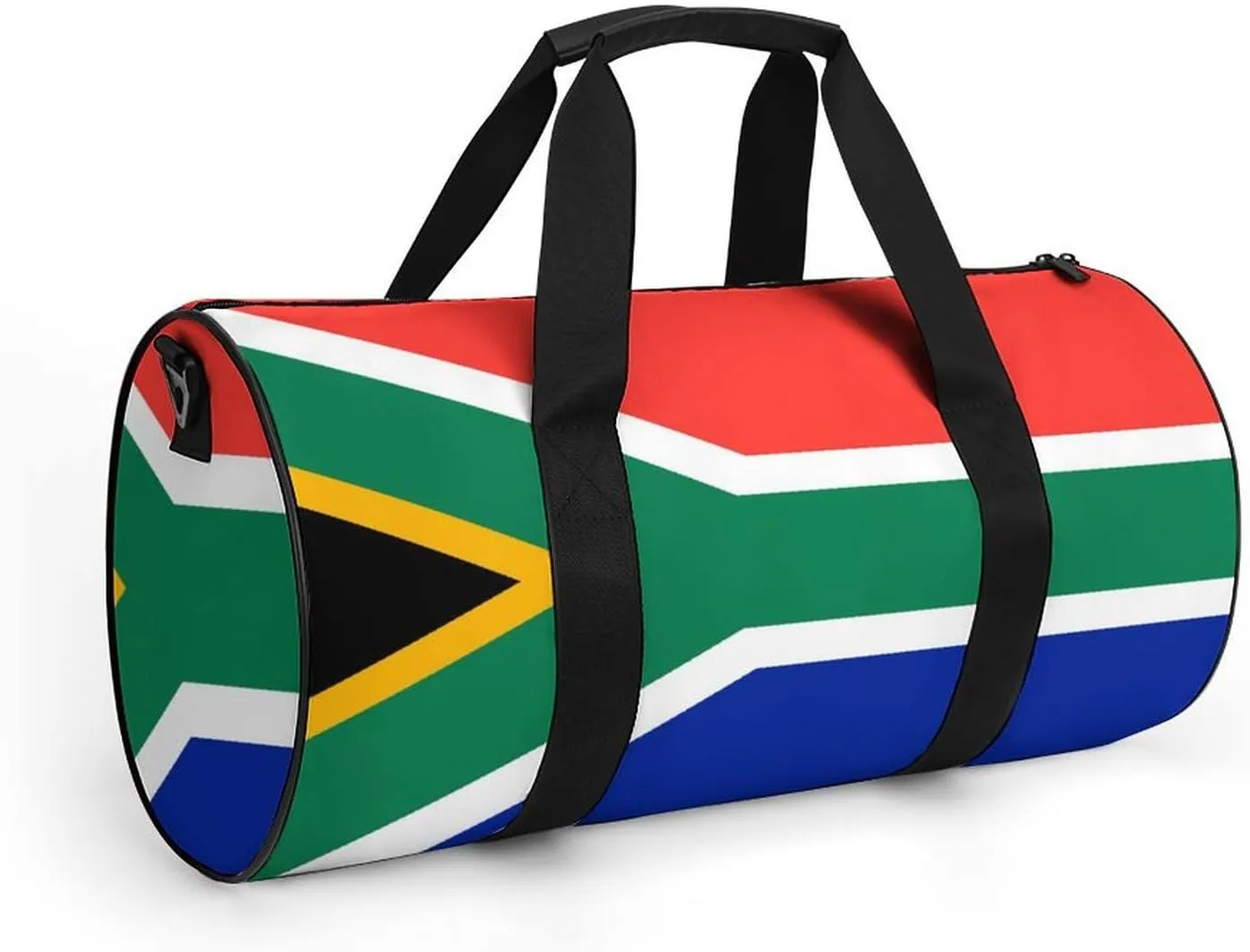 South African Flag Waterproof Sports Duffel Bag with Dry Wet Separation for Gym Beach Travel