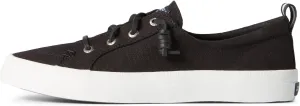 Sperry Women's Crest Vibe Sneaker, Black, 11 Wide