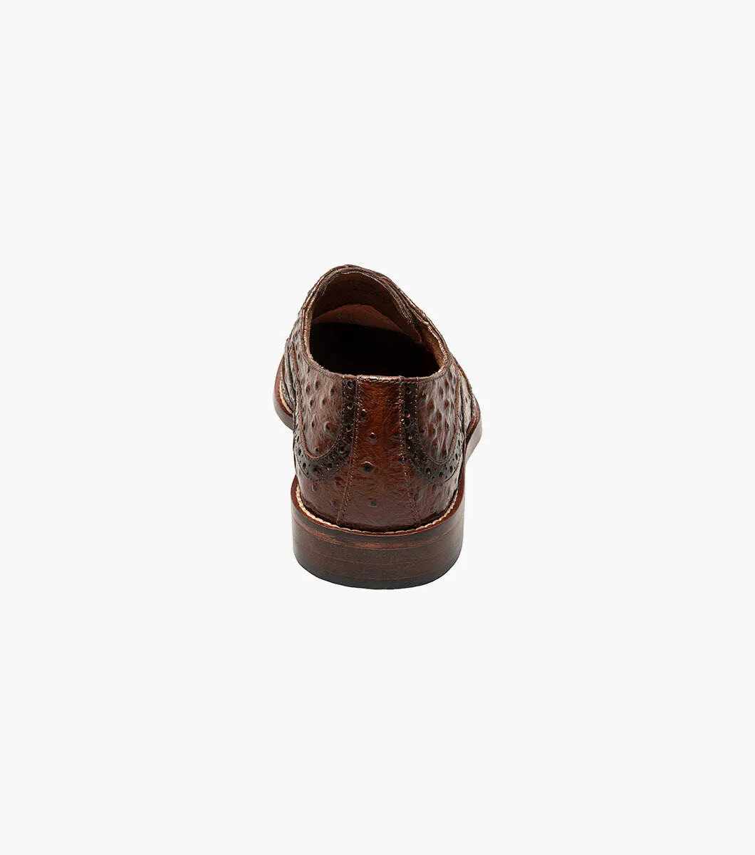 Stacy Adams GENNARO Cognac Wingtip Oxford