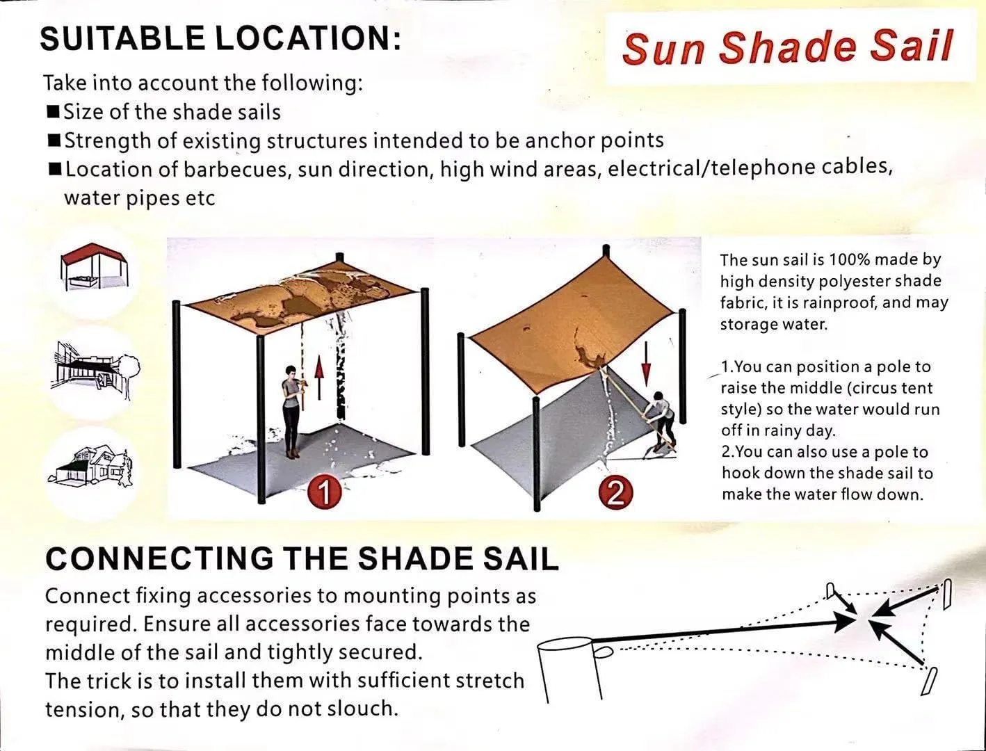 Sun Shade Rain Protection Sail UV Protection Blindfold UV Protection Energy Saving Western Style Tarp Stylish Outdoor Sunshade Summer Garden (Royal Blue, 118"×157"(3×4M))