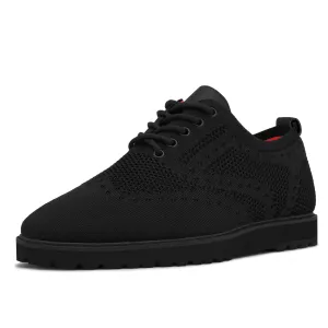 Tayno The Fershort Wingtip Knit Sneaker Black