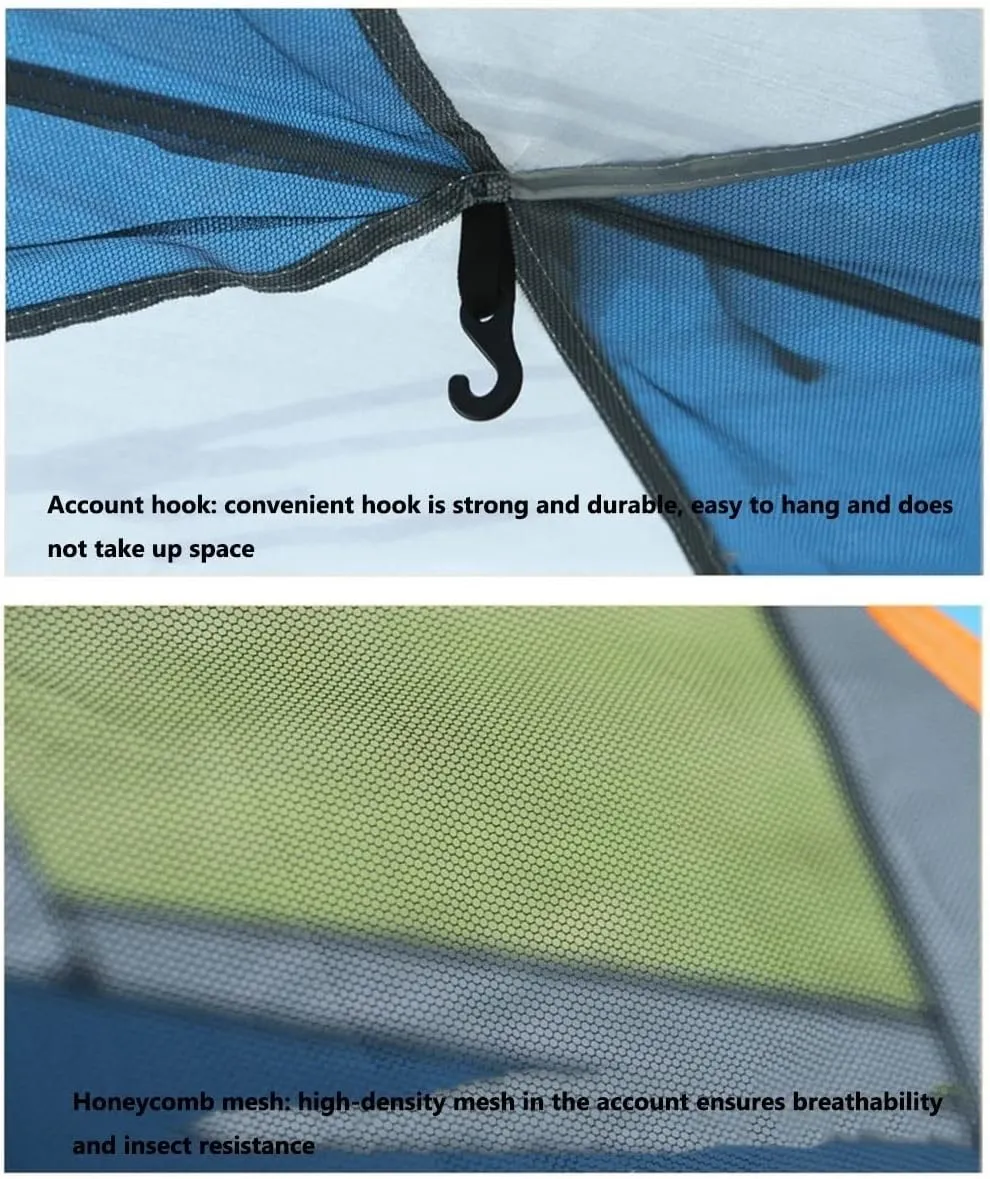 Tent For 3 And 4 Person Is Waterproof And Windproof Camping Tent For 3 To 4 Seasons Lightweight Aluminum Pole Backpacking Tent Can Be Set Up Quickly Great For Hiking With Moisture-proof Pad ( Color :