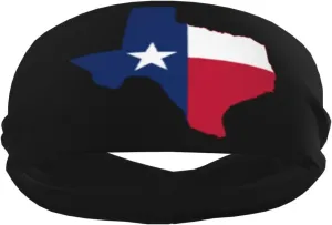 Texas Flag Map Headband for Men and Women Yoga Fitness Workout Basketball Sports Sweatband