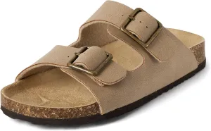 The Children's Place Boy's Casual Slip on Double Buckle Slide Sandals