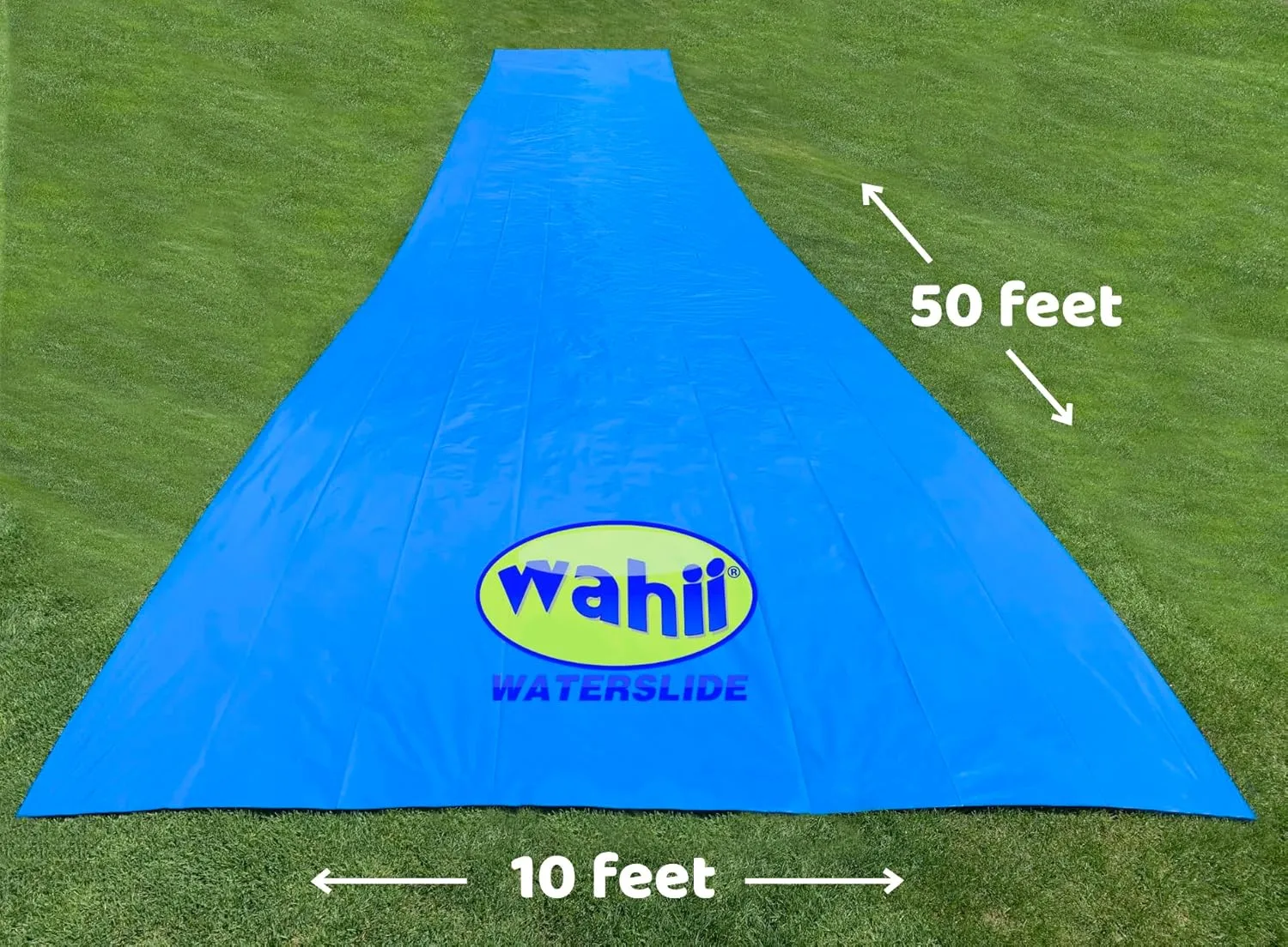 The Original Giant Backyard Family Water Slide - 2 Riders Included! - Adult and Teen Super Slip and Slide. Giant Blue Water Slide