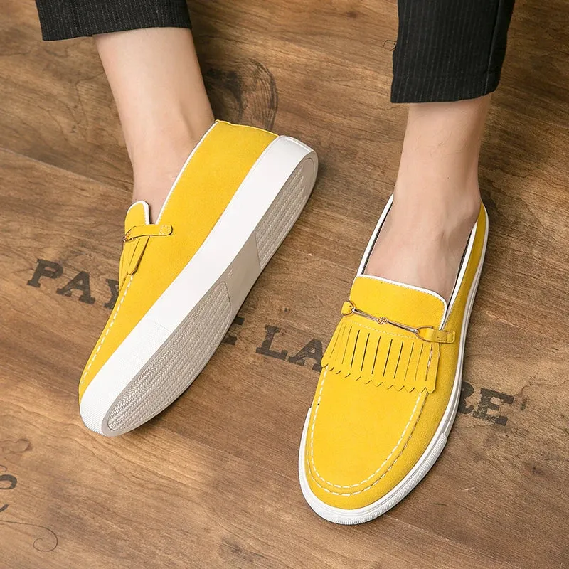 Trackable Hochwertigem Wildleder Aus – Outstanding value Falk Loafer Herren Elegante