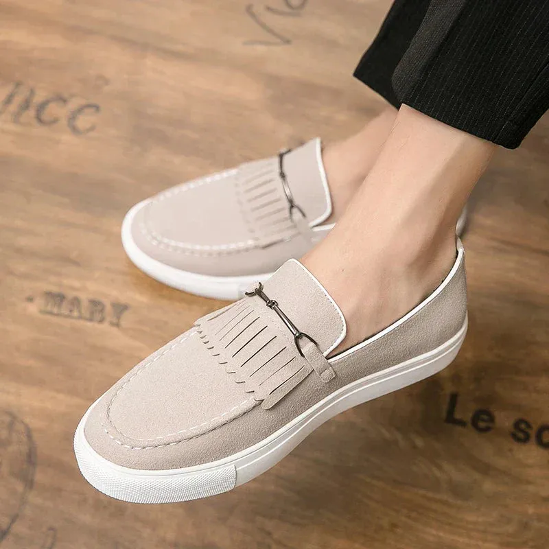 Trackable Hochwertigem Wildleder Aus – Outstanding value Falk Loafer Herren Elegante