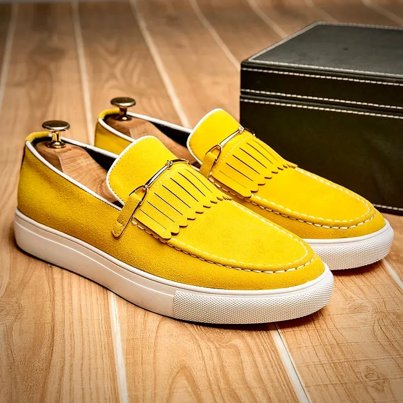 Trackable Hochwertigem Wildleder Aus – Outstanding value Falk Loafer Herren Elegante