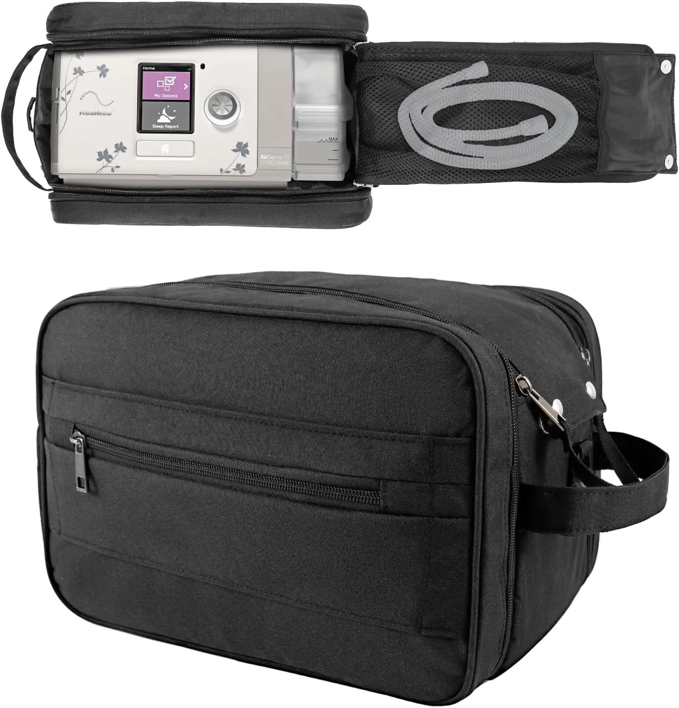 Travel Bag Compatible with ResMed AirSense 11, AirSense 10, AirSense 10 elite, AirStart 10, Philips Dreamstation, 3B Medical Luna G3 Machine Equipment Supplies Travel Size Carrying Case 12.6"x9"x8.66"