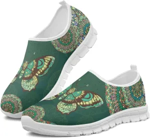 Tribal Lightweight Sneakers for Women Slip On Running Shoes Casual Walking Shoes Non Slip Tennis Shoes Comfortable Mesh Fashion Loafers US Size 5.5-11.5