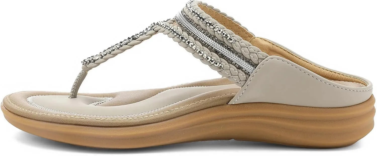 UBFEN Womens Slides Walking Sandals Comfortable Platform Slip On Dressy Summer