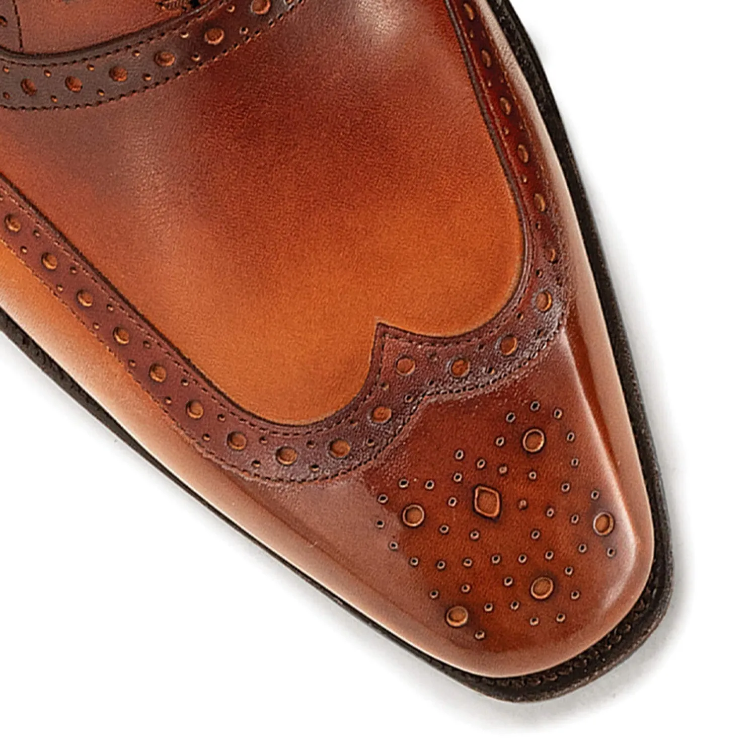 VENDOME CALF LEATHER CARAMEL BRULE