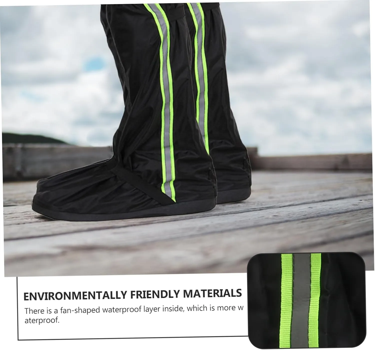 VICASKY Rainproof Shoe Cover Guards Leg Lightweight Durable Snowshoeing Protector Unisex Long Outdoor Trail