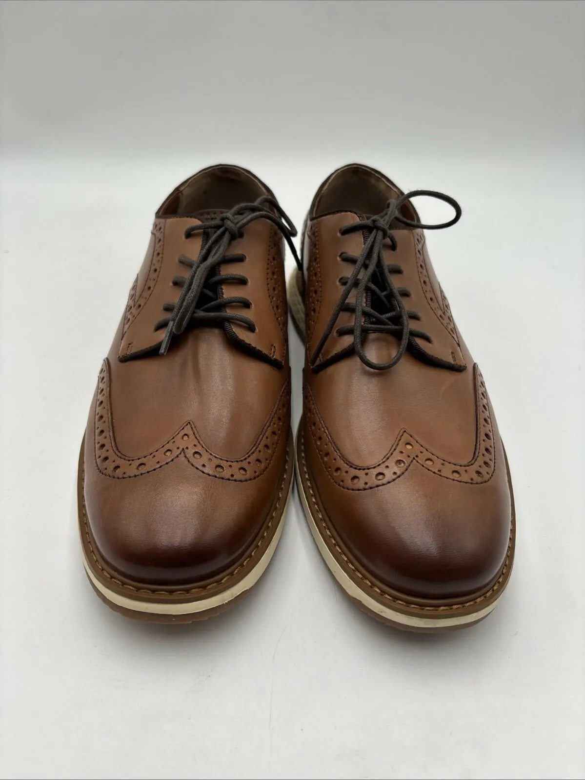 Vince Camuto Men's Wide Width Sigvard Wingtip Oxford Brown 9W