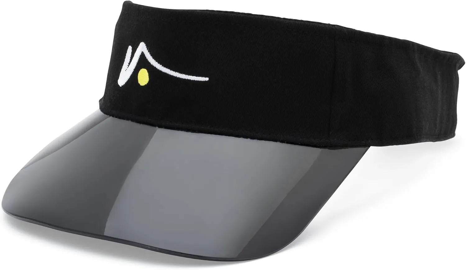 VISTO Sports Visor with See-Through Brim – No-Glare UV Sun Protection – 100% Chino Cotton – Adjustable Velcro Strap