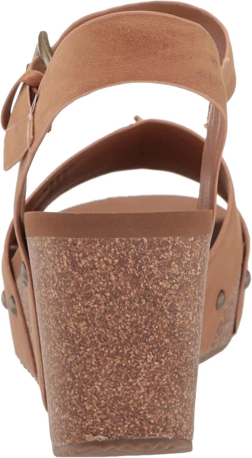 VOLATILE Women's Ankle Strap Wedge Sandal
