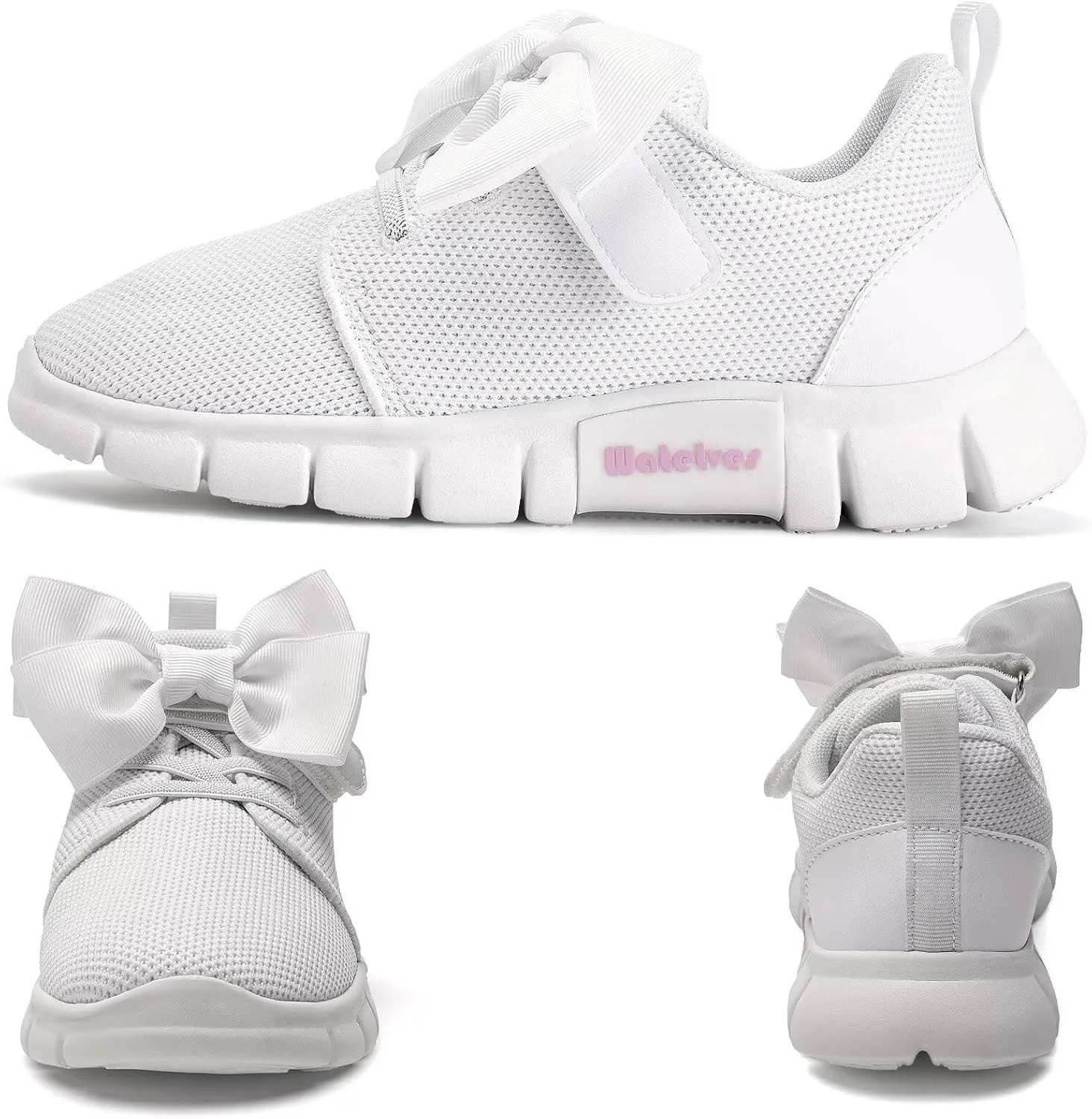 WateLves Girls Sneakers Lightweight Walking Shoes Comfortable Running Tennis Shoes for Toddler Little Kid/Big Kid