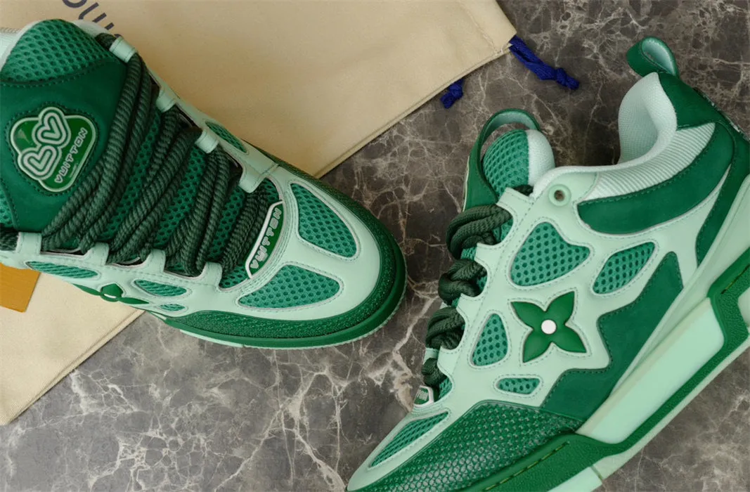 Weekly deal LV SKATE VUITTON GREEN LOUIS International delivery SNEAKER