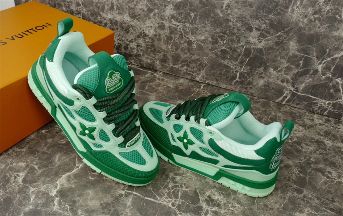Weekly deal LV SKATE VUITTON GREEN LOUIS International delivery SNEAKER