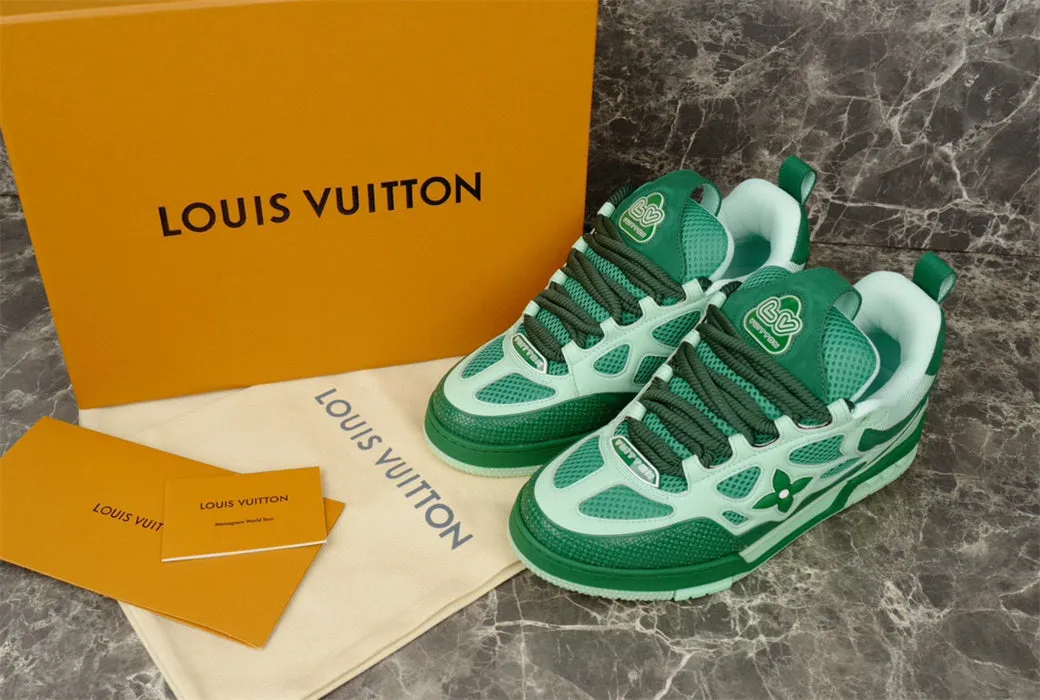 Weekly deal LV SKATE VUITTON GREEN LOUIS International delivery SNEAKER