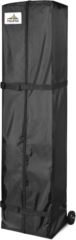 Wheeled Canopy Bag with Handles for 10x15 ft Pop-up Canopy Pop up Event Shelter Tent Storage Case for Gazebos Replacement Canopy Roller Bag Outdoor Instant Storage Bag, Black