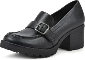 WHITE MOUNTAIN Women's Shoes Bougie Block Heel Loafer