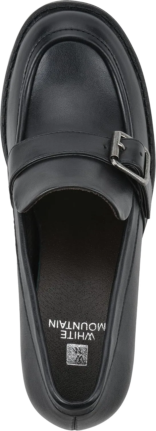 WHITE MOUNTAIN Women's Shoes Bougie Block Heel Loafer