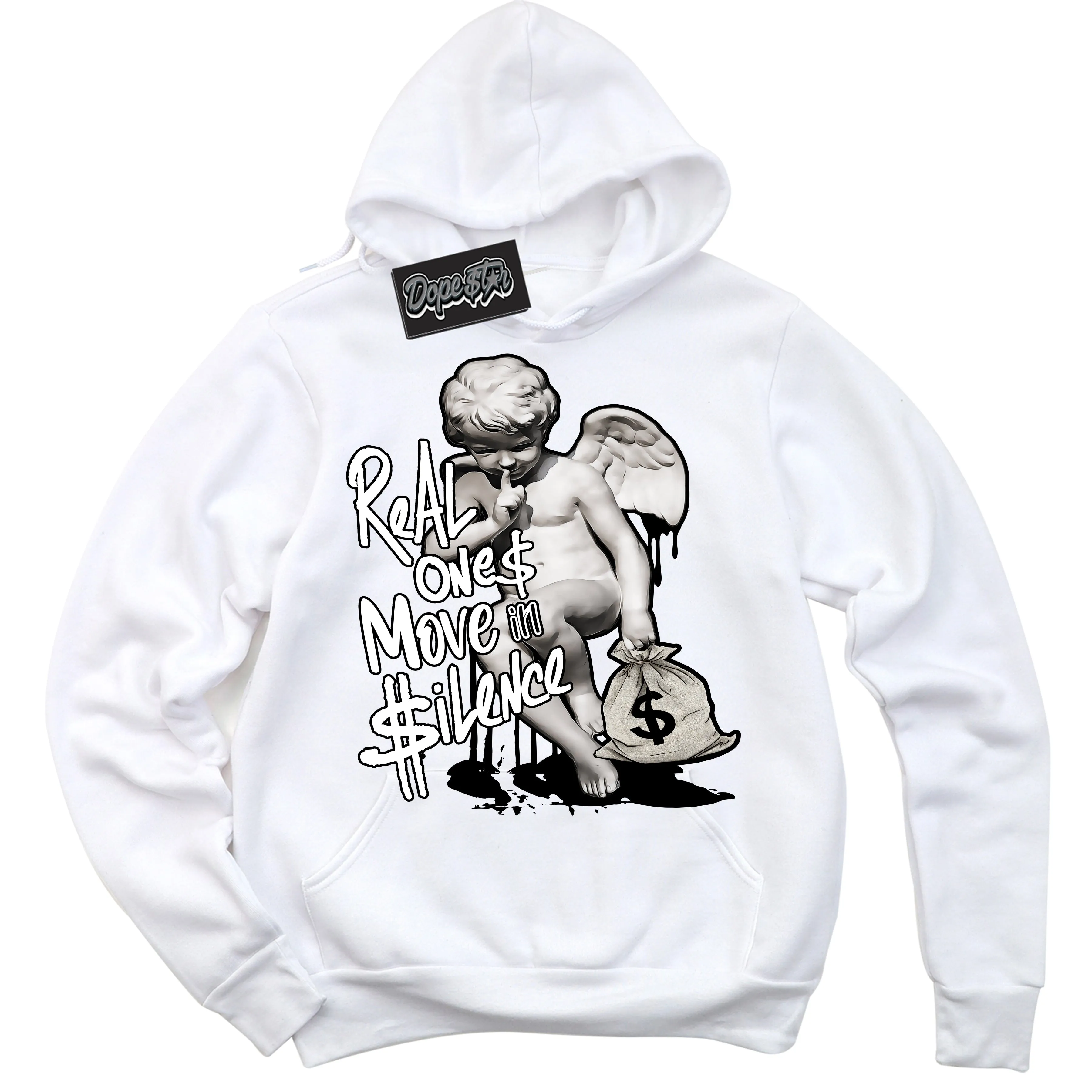 White Thunder 4s Sneaker Hoodie Real Ones Cherub Graphic