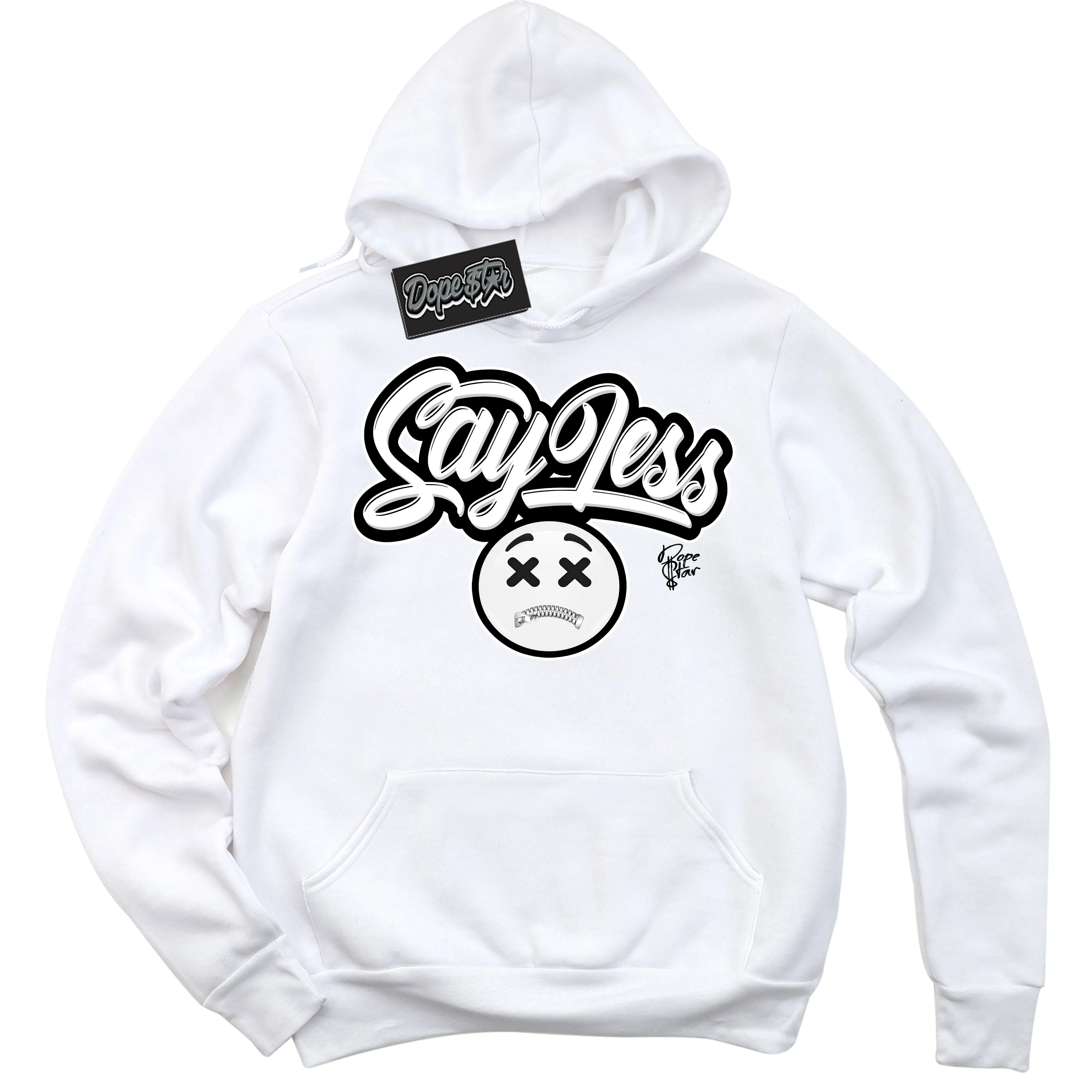 White Thunder 4s Sneaker Hoodie Say Less Graphic