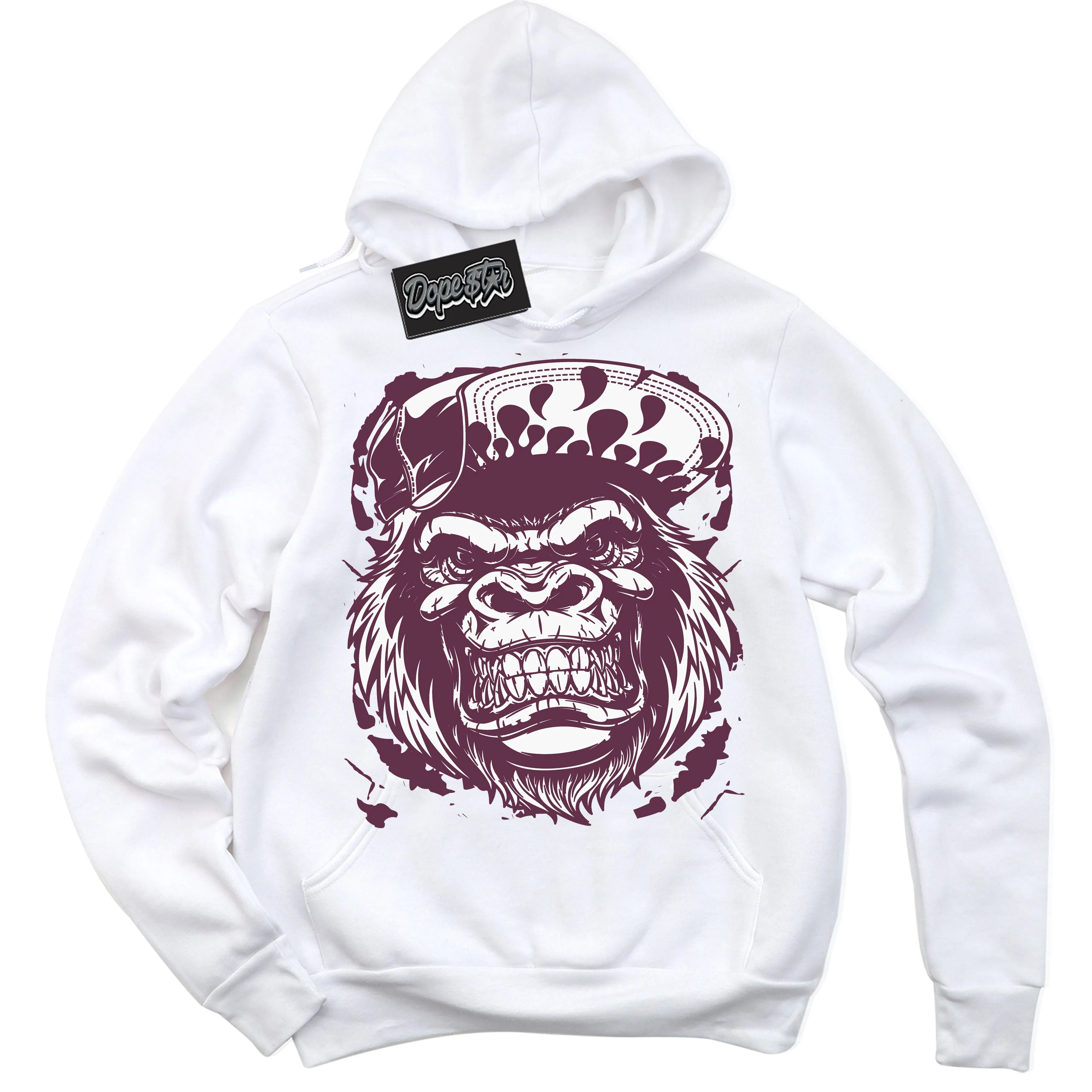 White Viotech Dunks Sneaker Hoodie Gorilla Beast Graphic