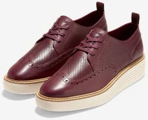 Wingtip Haan Large-scale promotion Original Platform Oxford Cole Hot item Bloodstone/Ivory Sneakers Grand