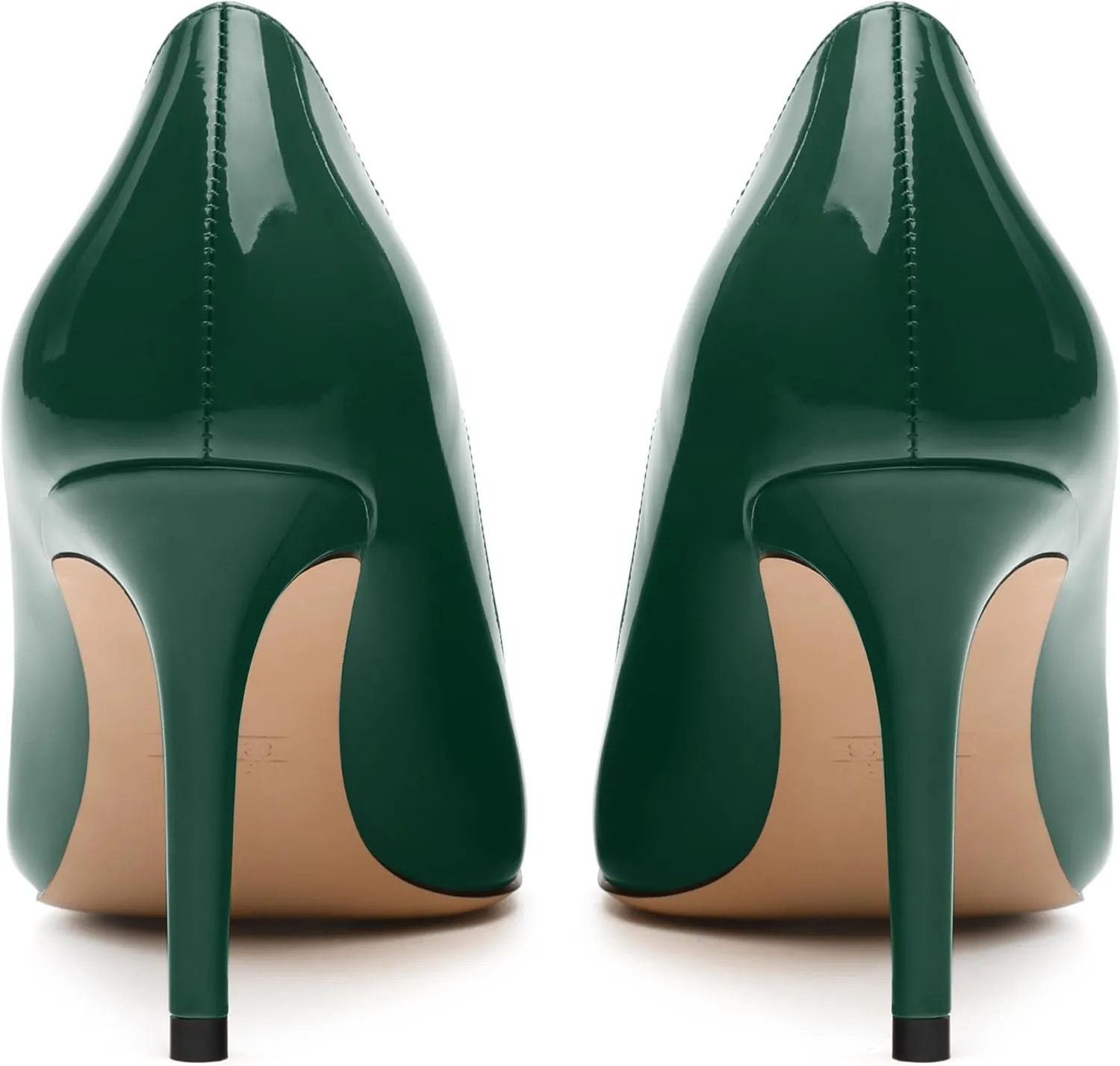 Women's Pumps, Pointed Toe Slip On High Heels, Fashion Solid Patent High Heel Shoes for Women