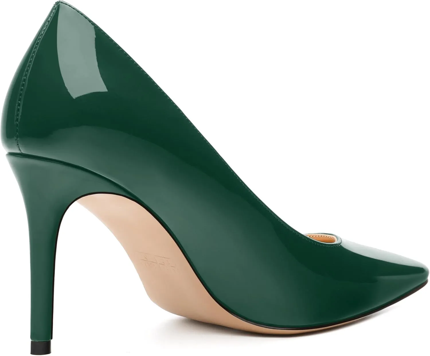 Women's Pumps, Pointed Toe Slip On High Heels, Fashion Solid Patent High Heel Shoes for Women