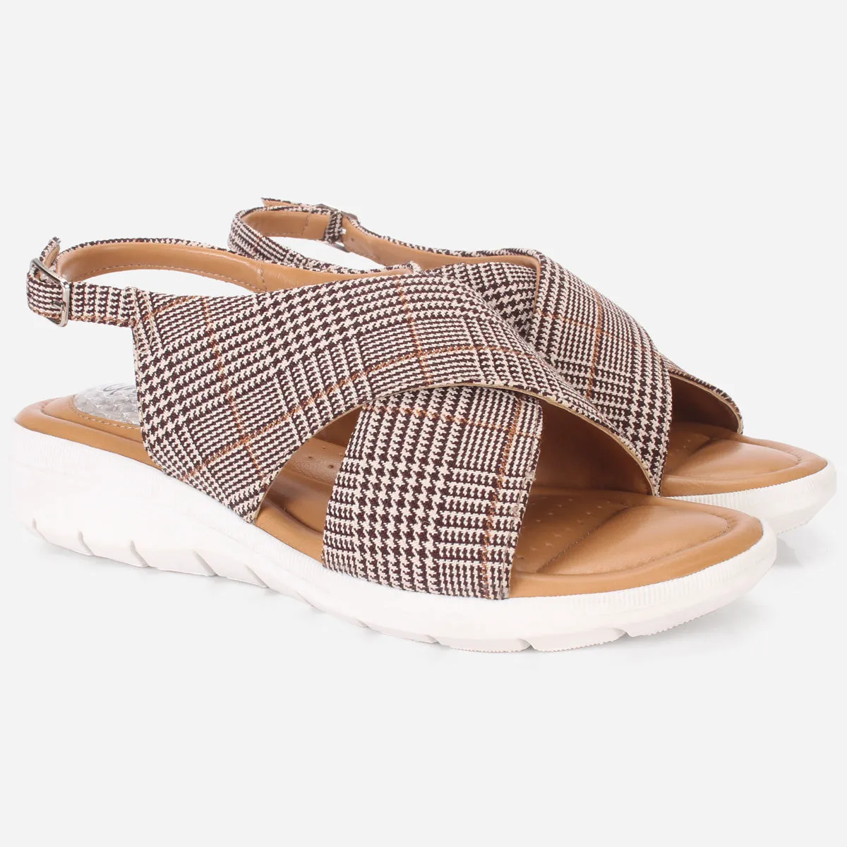 Women's "ELENA" Wide Strap Open Toe Sandals