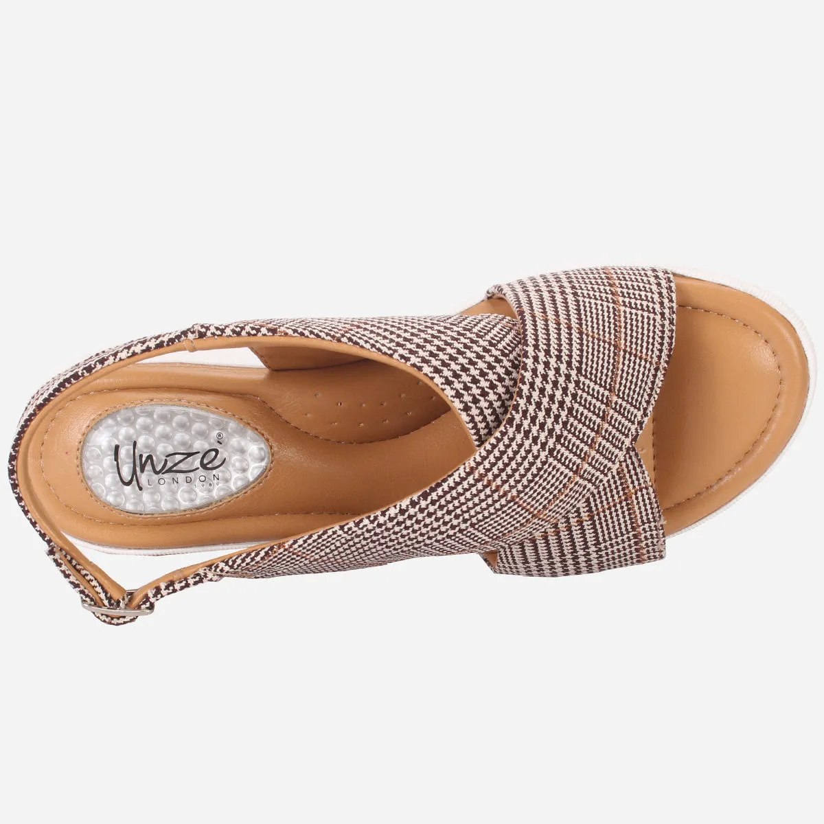 Women's "ELENA" Wide Strap Open Toe Sandals