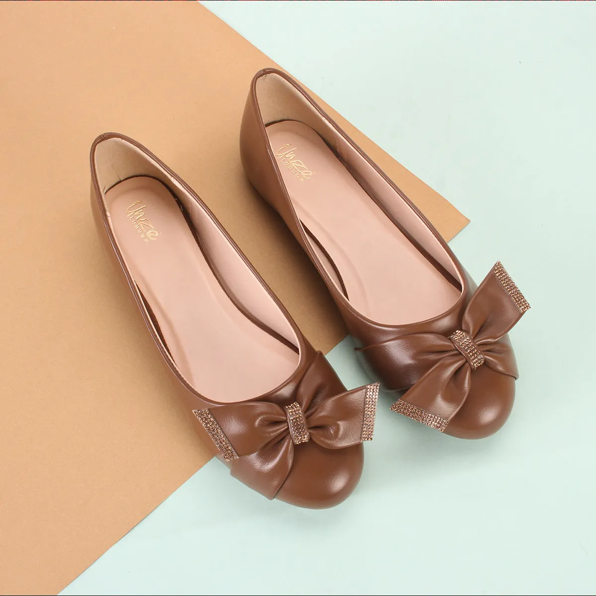 Women's "LUCERO" Bow Accented Slip On Shoes