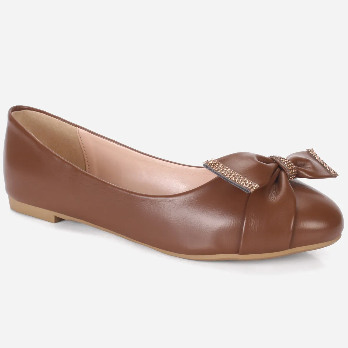 Women's "LUCERO" Bow Accented Slip On Shoes
