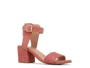 Women's Shoes Rayna Blush Braided Jute Strap and Suede