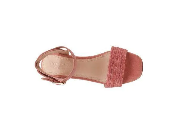 Women's Shoes Rayna Blush Braided Jute Strap and Suede