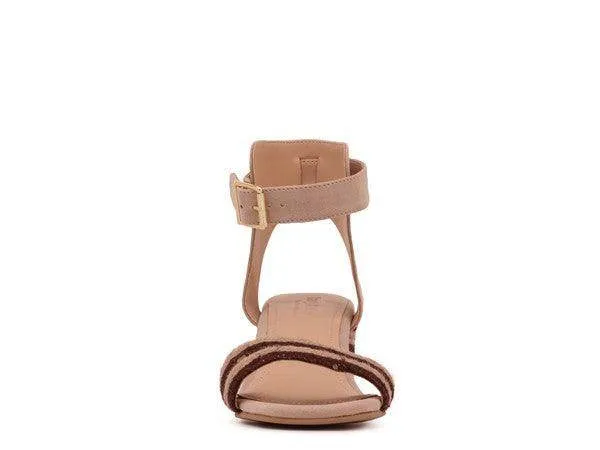 Women's Shoes Rayna Blush Braided Jute Strap and Suede