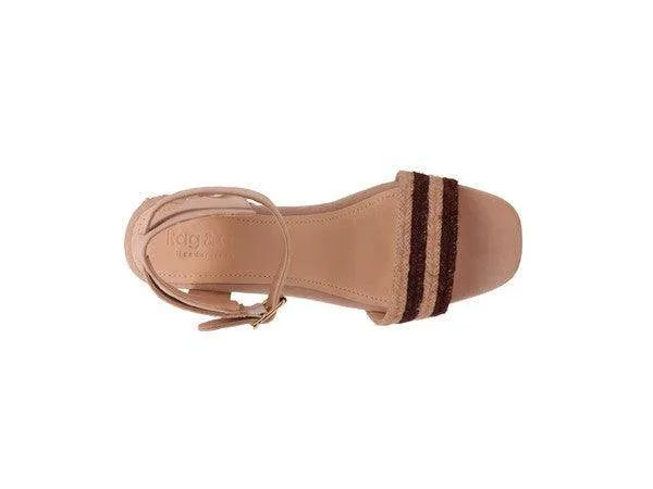 Women's Shoes Rayna Blush Braided Jute Strap and Suede