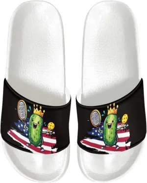 Women's Shower Shoes Fashion Non-Slip Bathroom Bedroom Sandals Slip On House Slides Lightweight Indoor Outdoor Sandals SizeUS 6-13.5